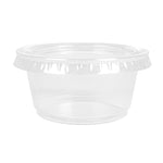 Round Bowls without PP Transparent Lids for sauces (125 Units)